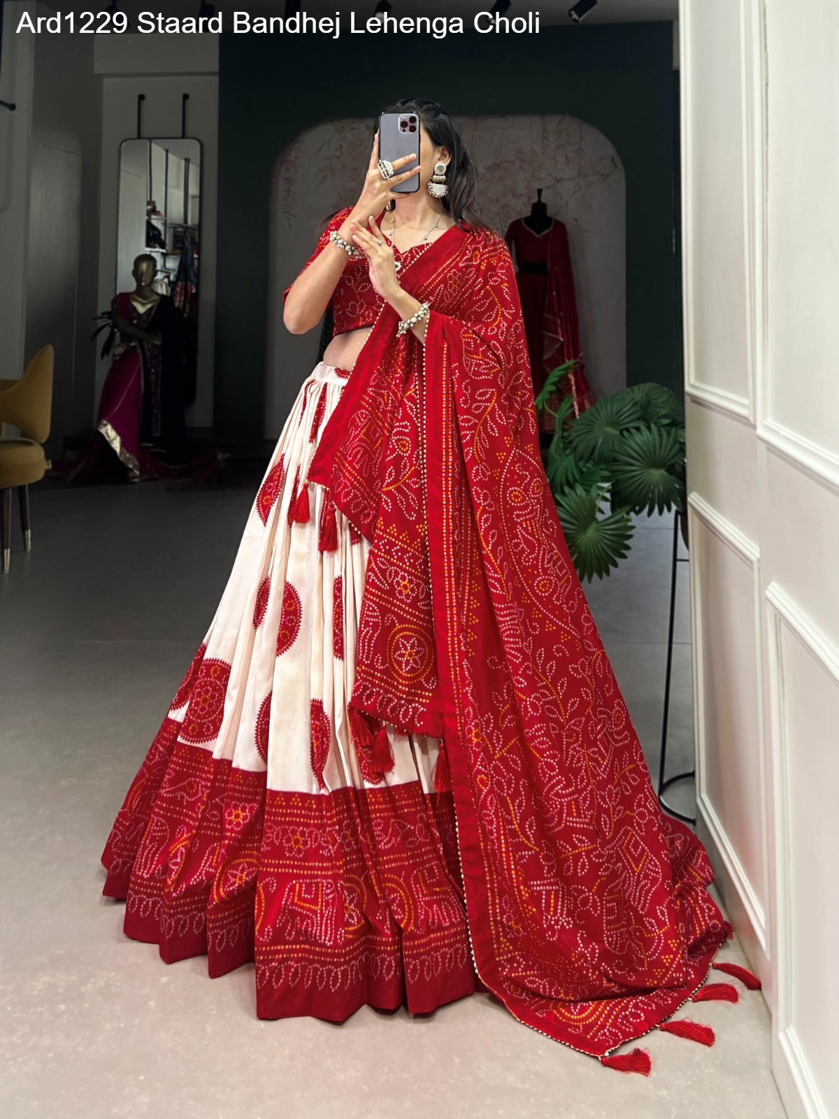 Ard1229 Staard Bandhej Lehenga Choli