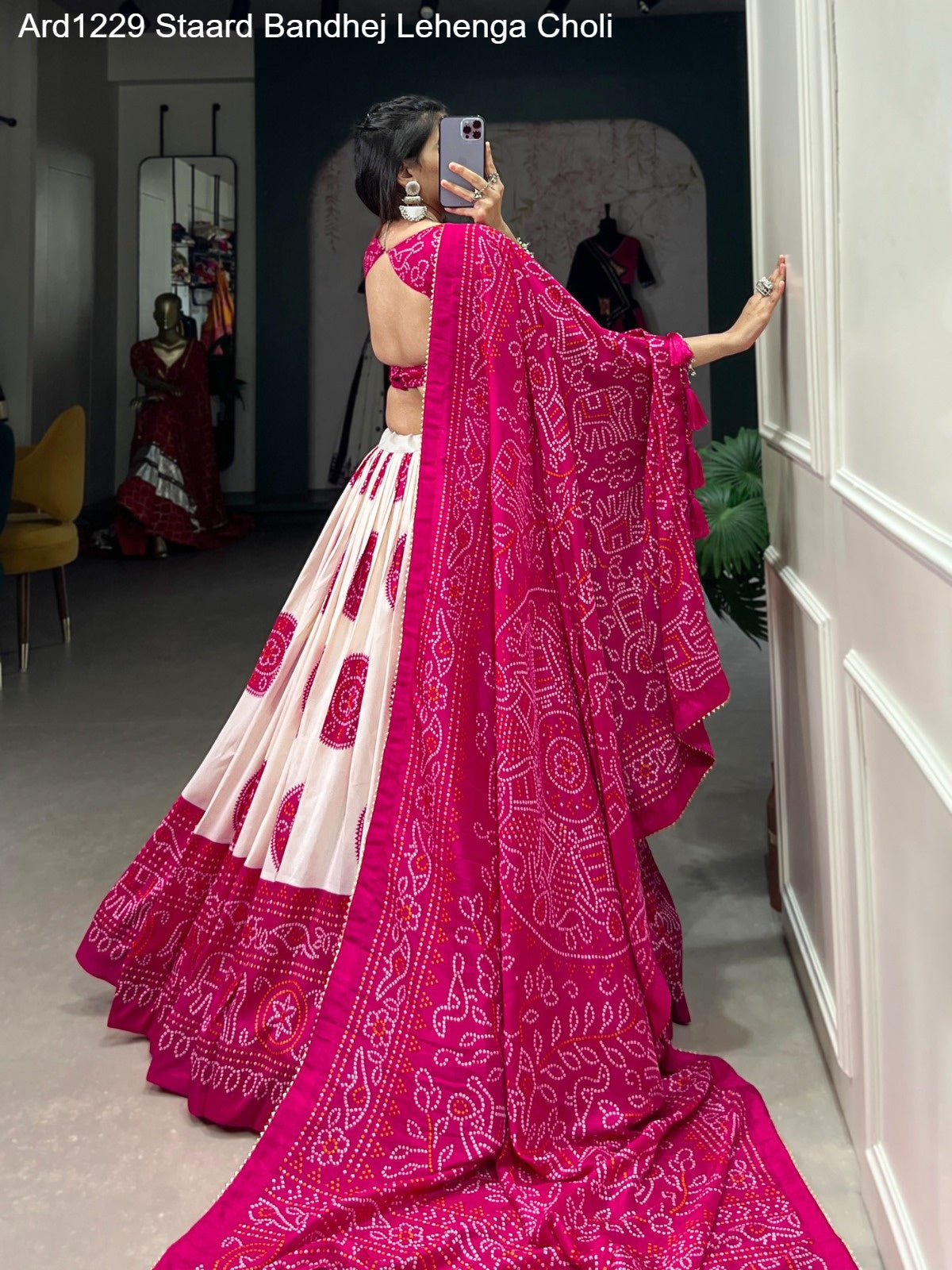 Ard1229 Staard Bandhej Lehenga Choli