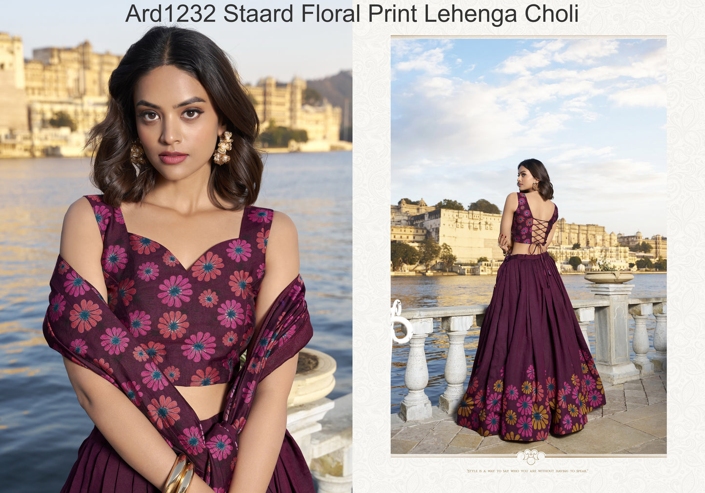 Ard1232 Staard Floral Print Lehenga Choli