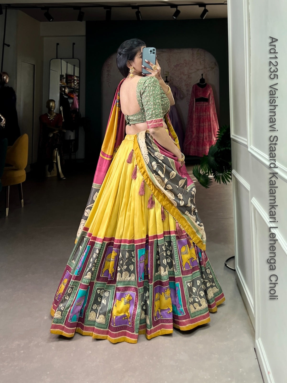 Ard1235 Vaishnavi Staard Kalamkari Lehenga Choli