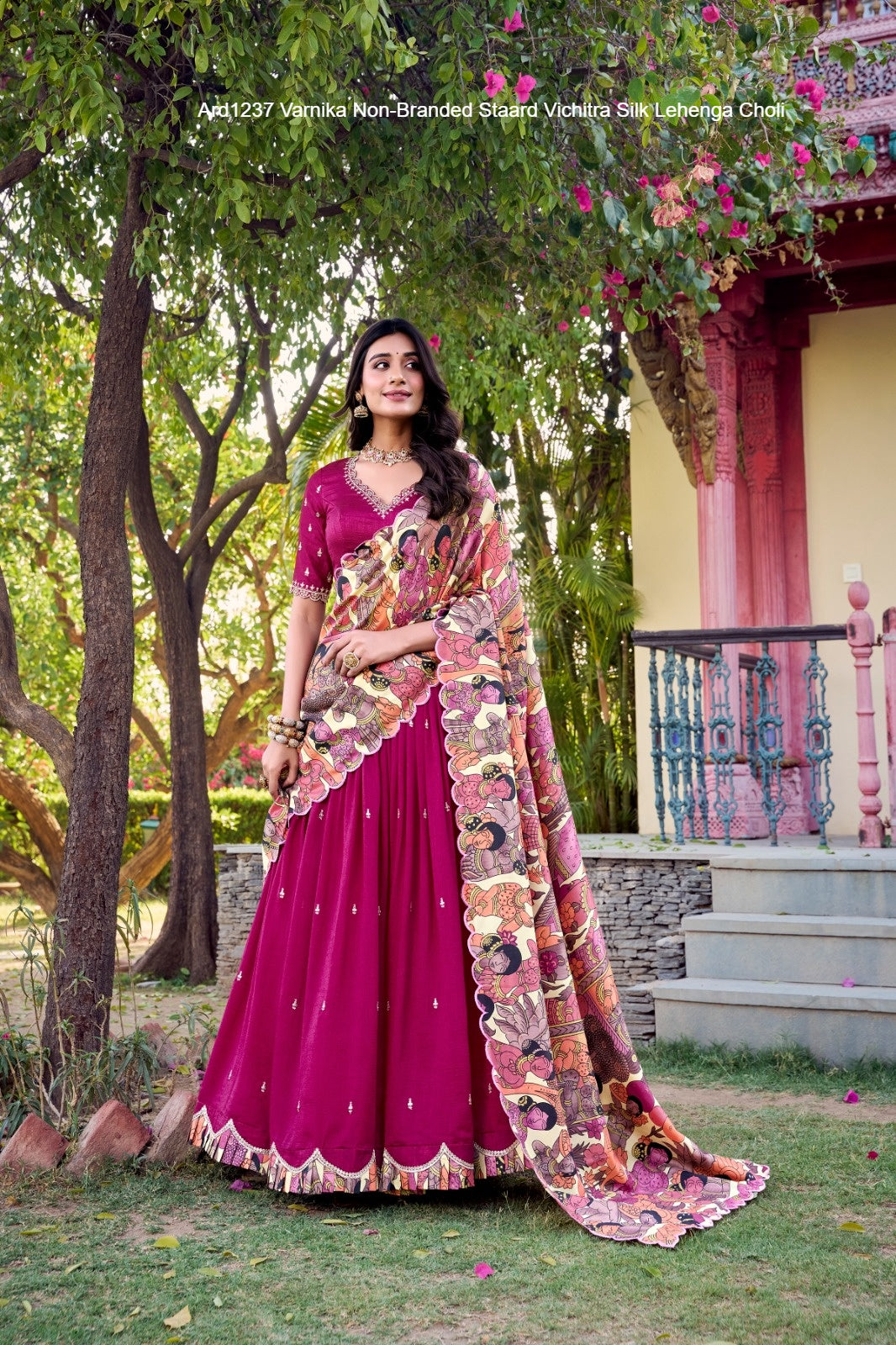 Ard1237 Varnika Non-Branded Staard Vichitra Silk Lehenga Choli