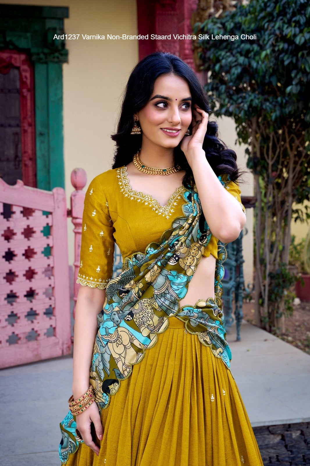 Ard1237 Varnika Non-Branded Staard Vichitra Silk Lehenga Choli