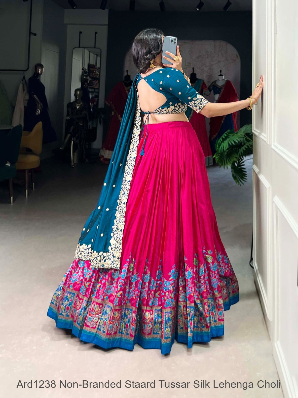 Ard1238 Non-Branded Staard Tussar Silk Lehenga Choli