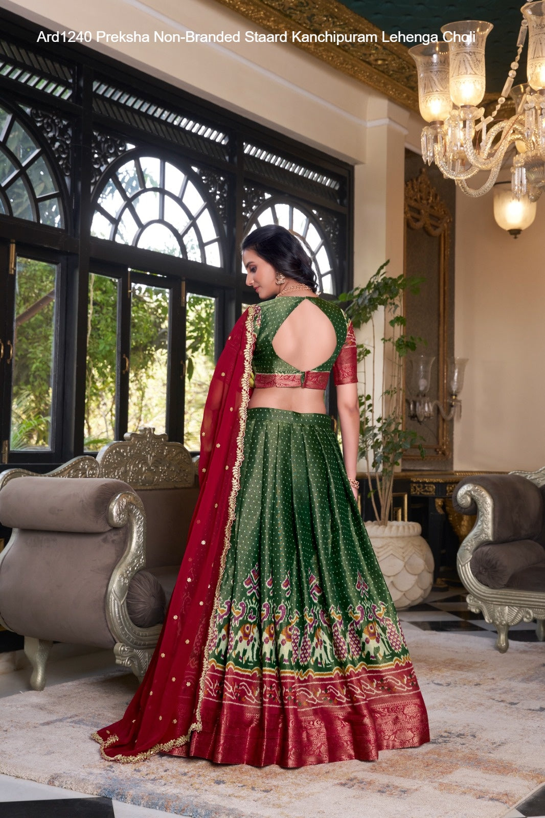 Ard1240 Preksha Non-Branded Staard Kanchipuram Lehenga Choli