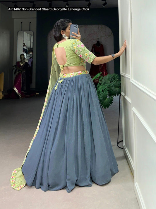 Ard1402 Non-Branded Staard Georgette Lehenga Choli