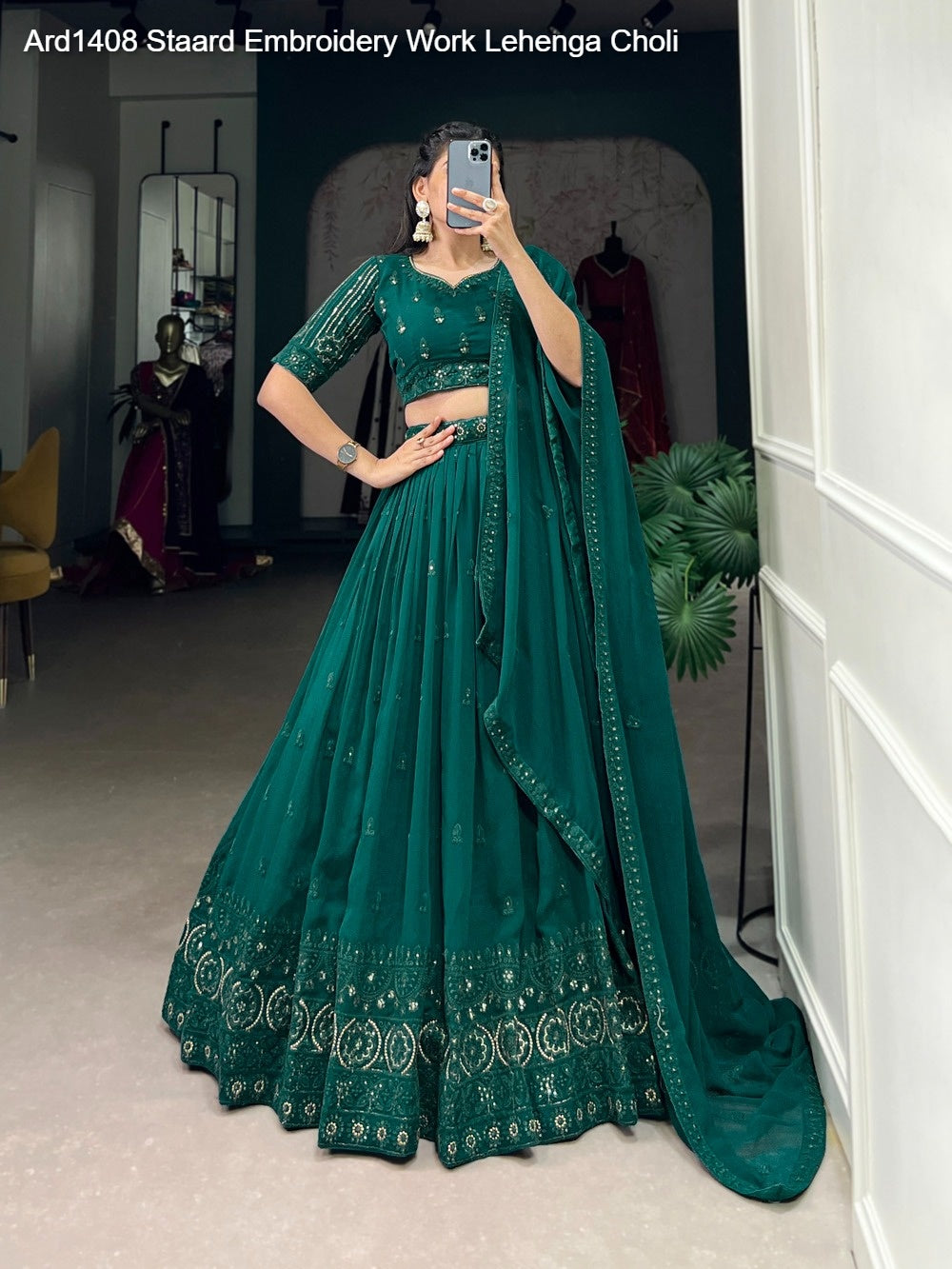 Ard1408 Staard Embroidery Work Lehenga Choli