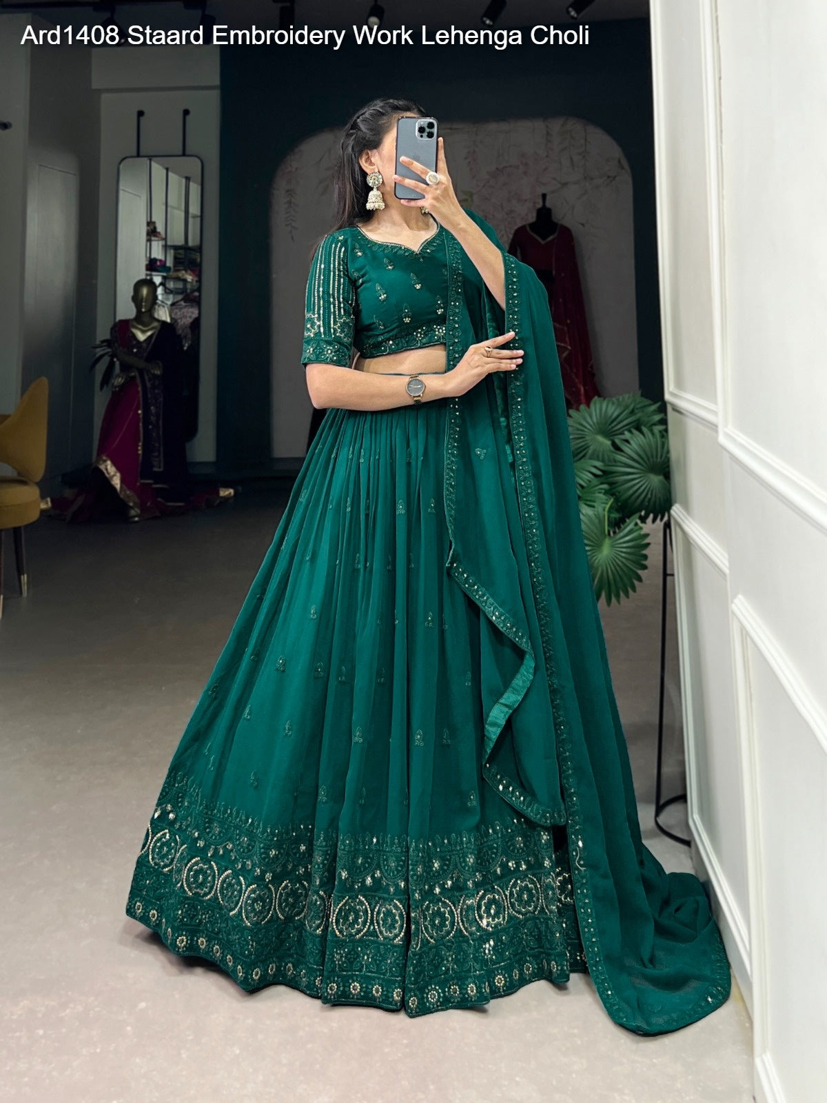 Ard1408 Staard Embroidery Work Lehenga Choli