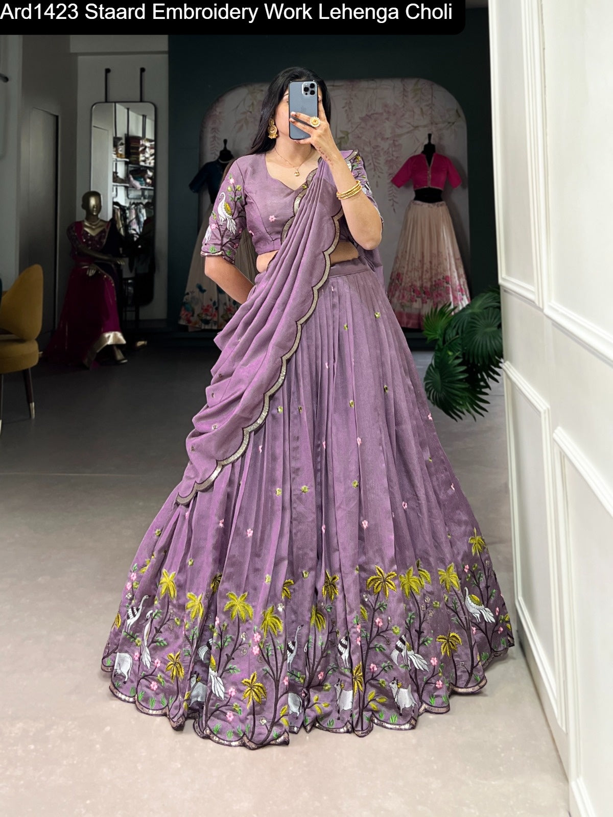 Ard1423 Staard Embroidery Work Lehenga Choli