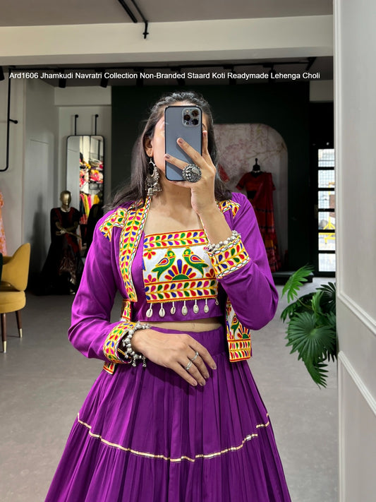 Ard1606 Jhamkudi Navratri Collection Non-Branded Staard Koti Readymade Lehenga Choli
