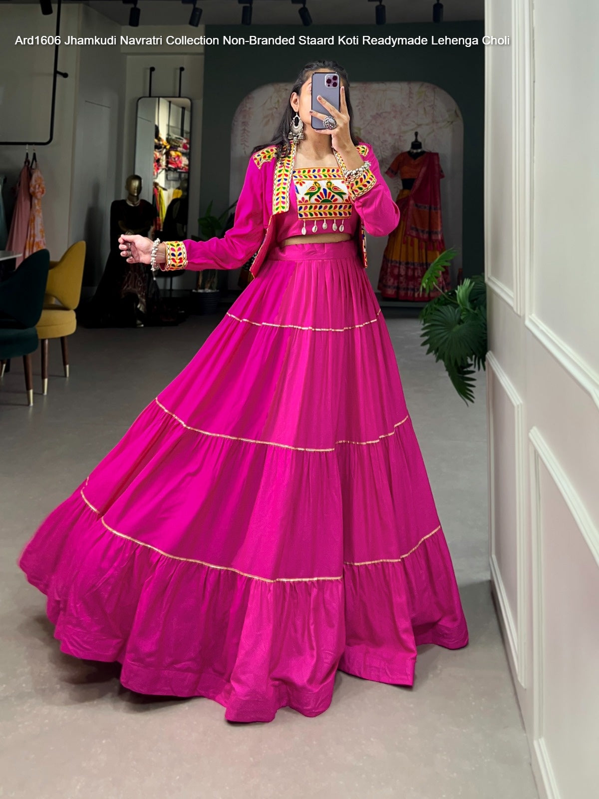 Ard1606 Jhamkudi Navratri Collection Non-Branded Staard Koti Readymade Lehenga Choli