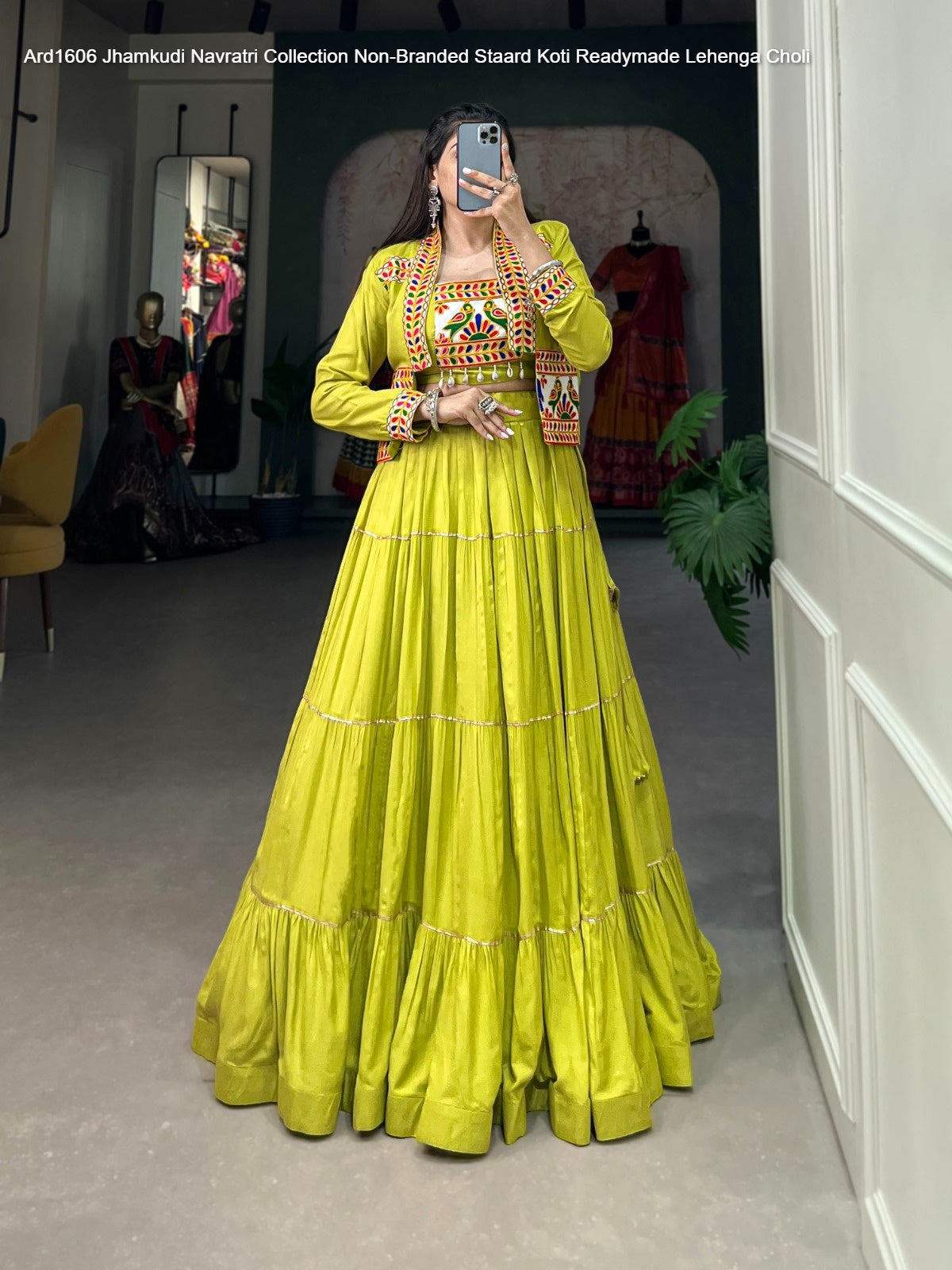 Ard1606 Jhamkudi Navratri Collection Non-Branded Staard Koti Readymade Lehenga Choli