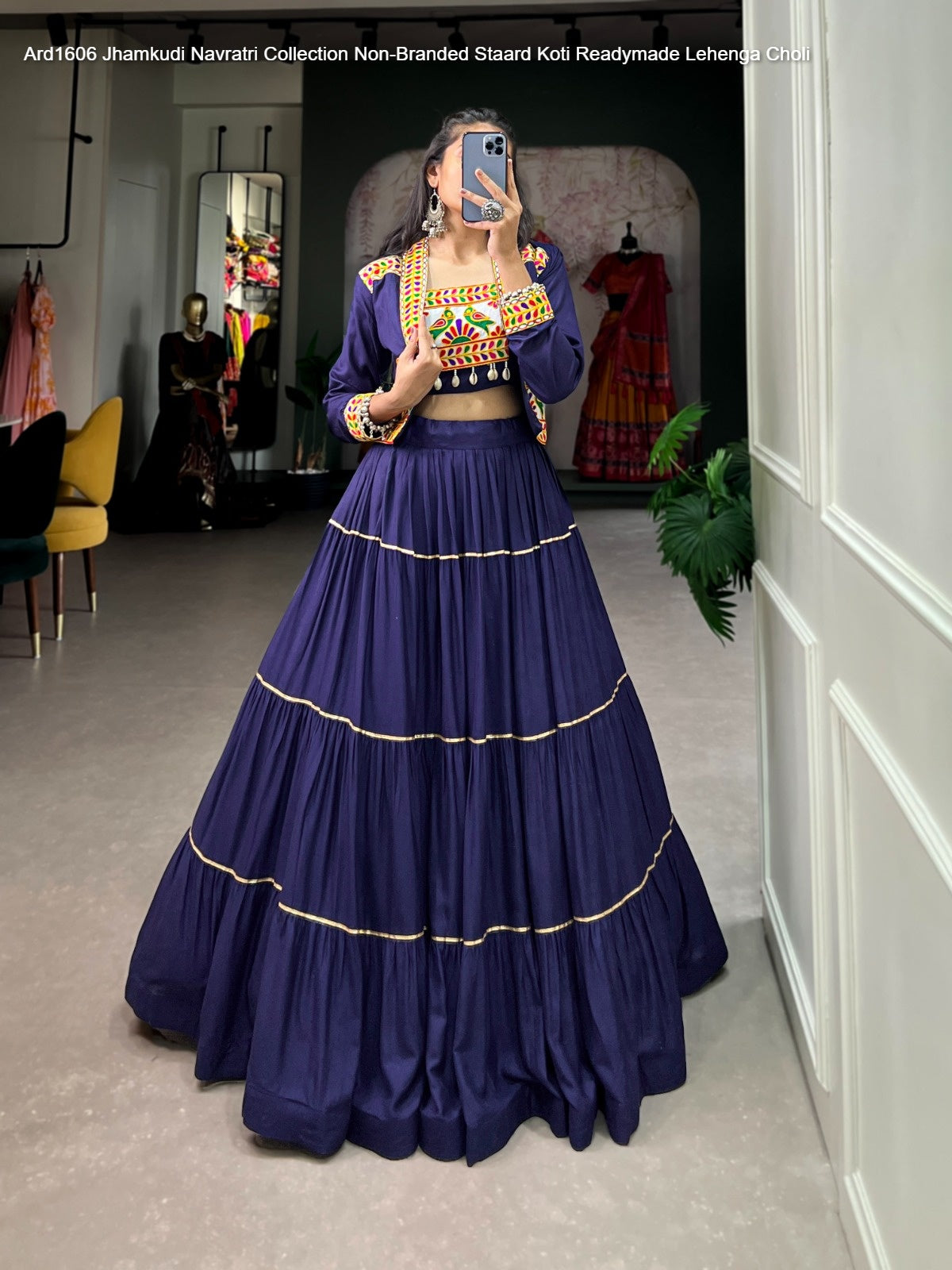 Ard1606 Jhamkudi Navratri Collection Non-Branded Staard Koti Readymade Lehenga Choli