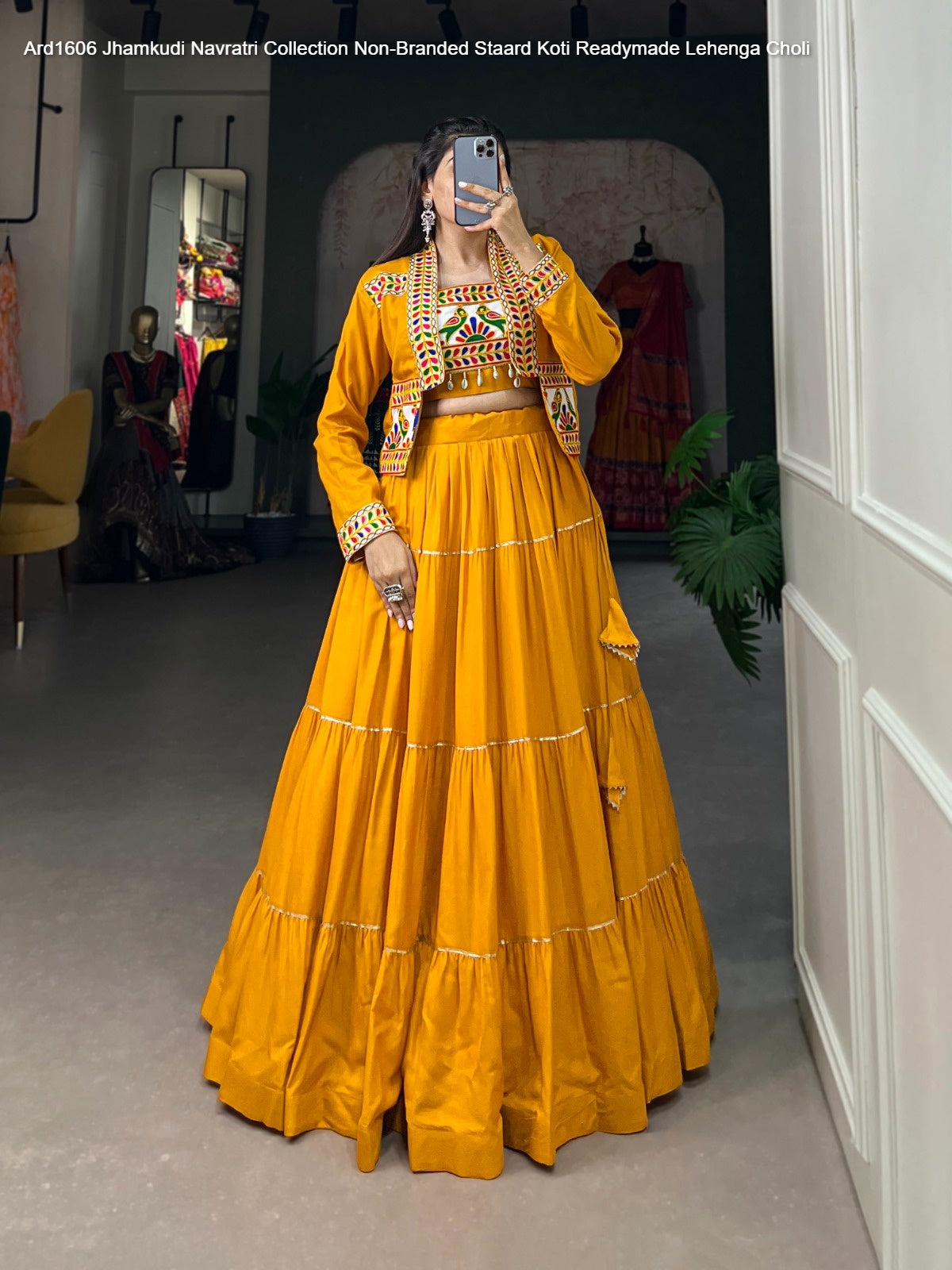 Ard1606 Jhamkudi Navratri Collection Non-Branded Staard Koti Readymade Lehenga Choli