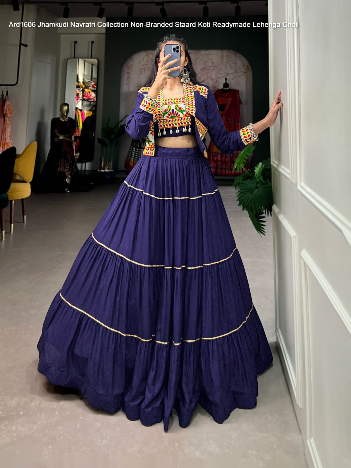 Ard1606 Jhamkudi Navratri Collection Non-Branded Staard Koti Readymade Lehenga Choli