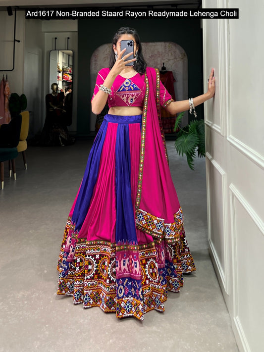 Ard1617 Non-Branded Staard Rayon Readymade Lehenga Choli
