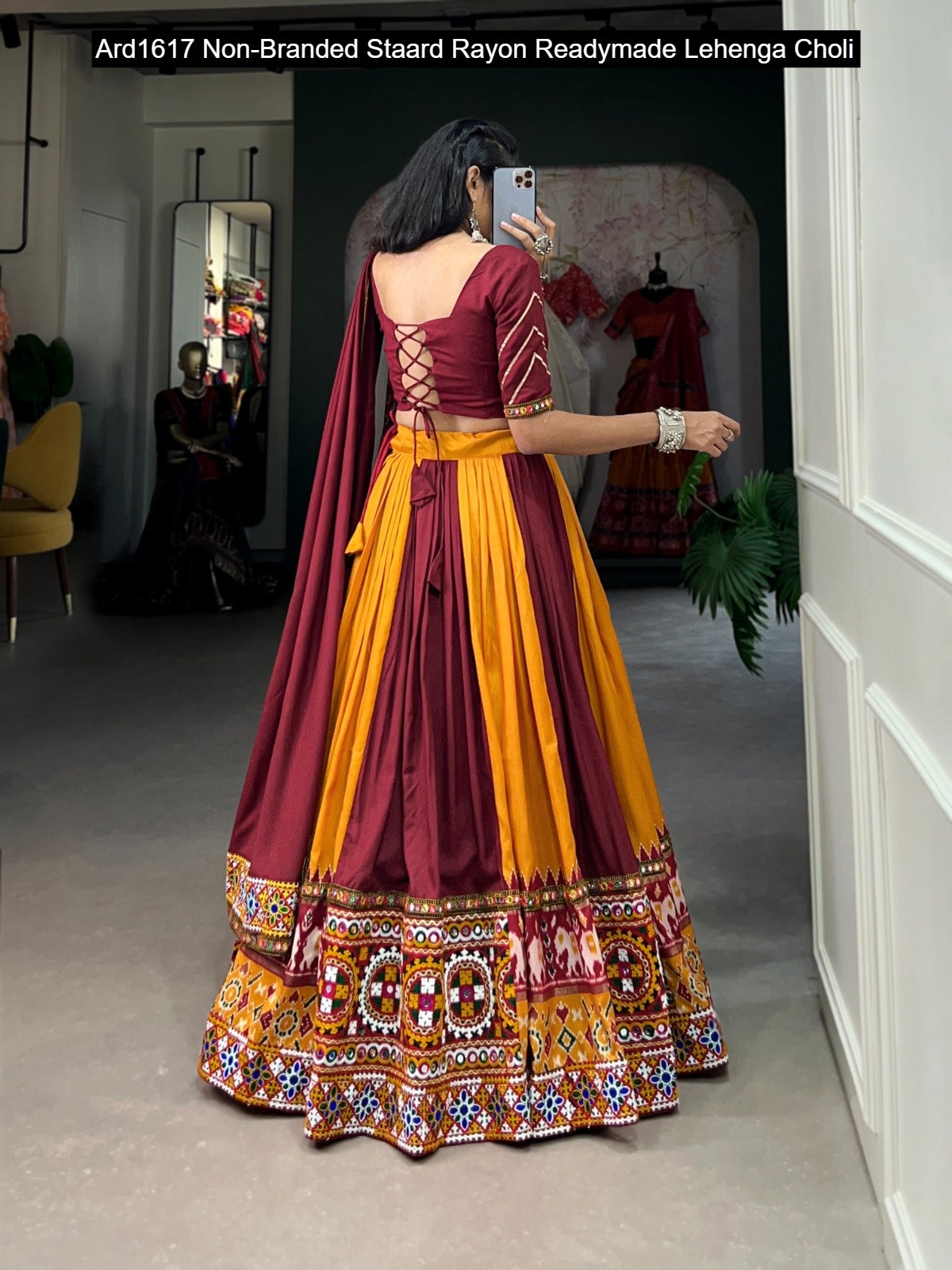 Ard1617 Non-Branded Staard Rayon Readymade Lehenga Choli