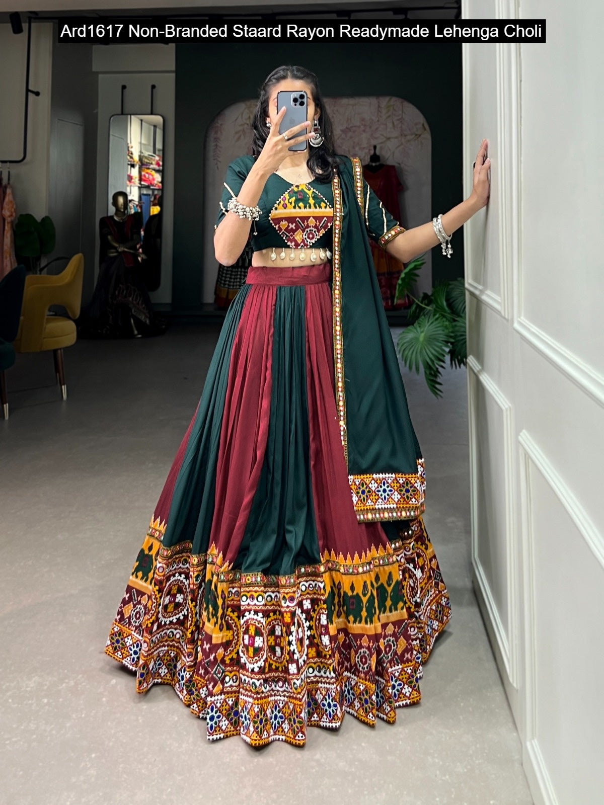 Ard1617 Non-Branded Staard Rayon Readymade Lehenga Choli