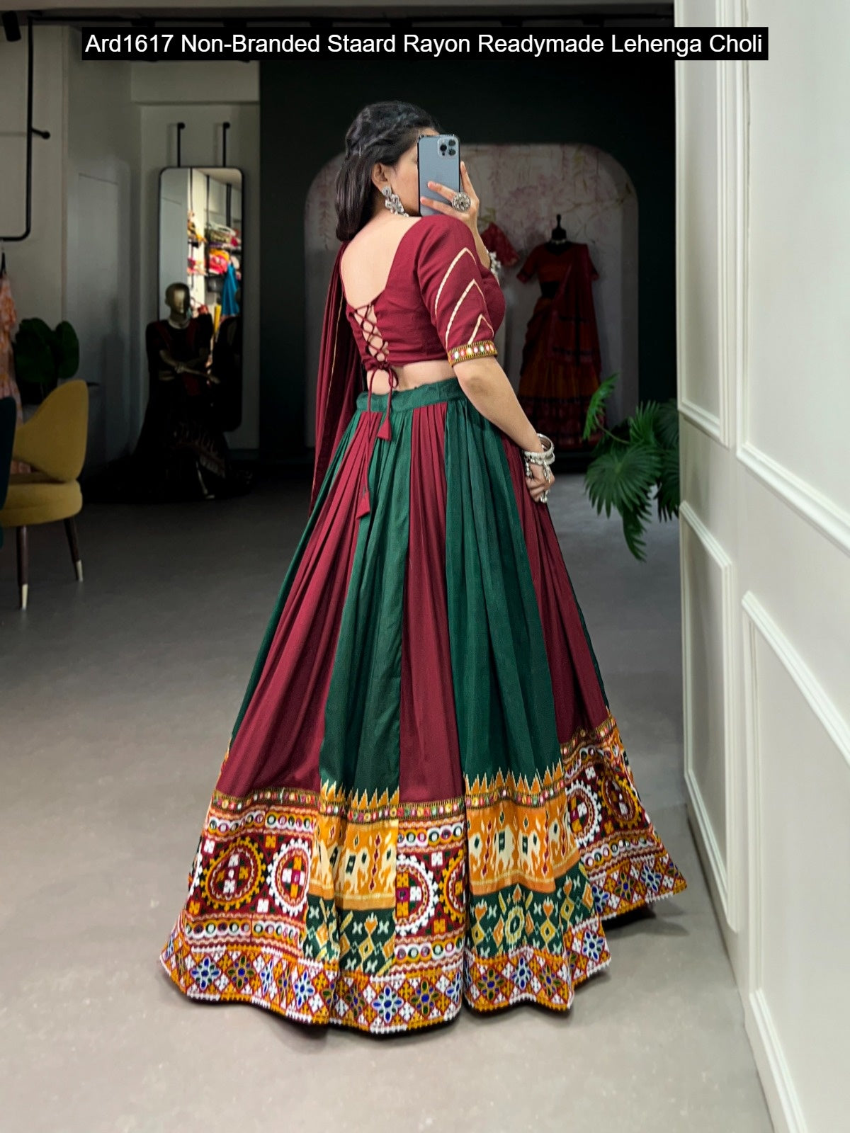 Ard1617 Non-Branded Staard Rayon Readymade Lehenga Choli