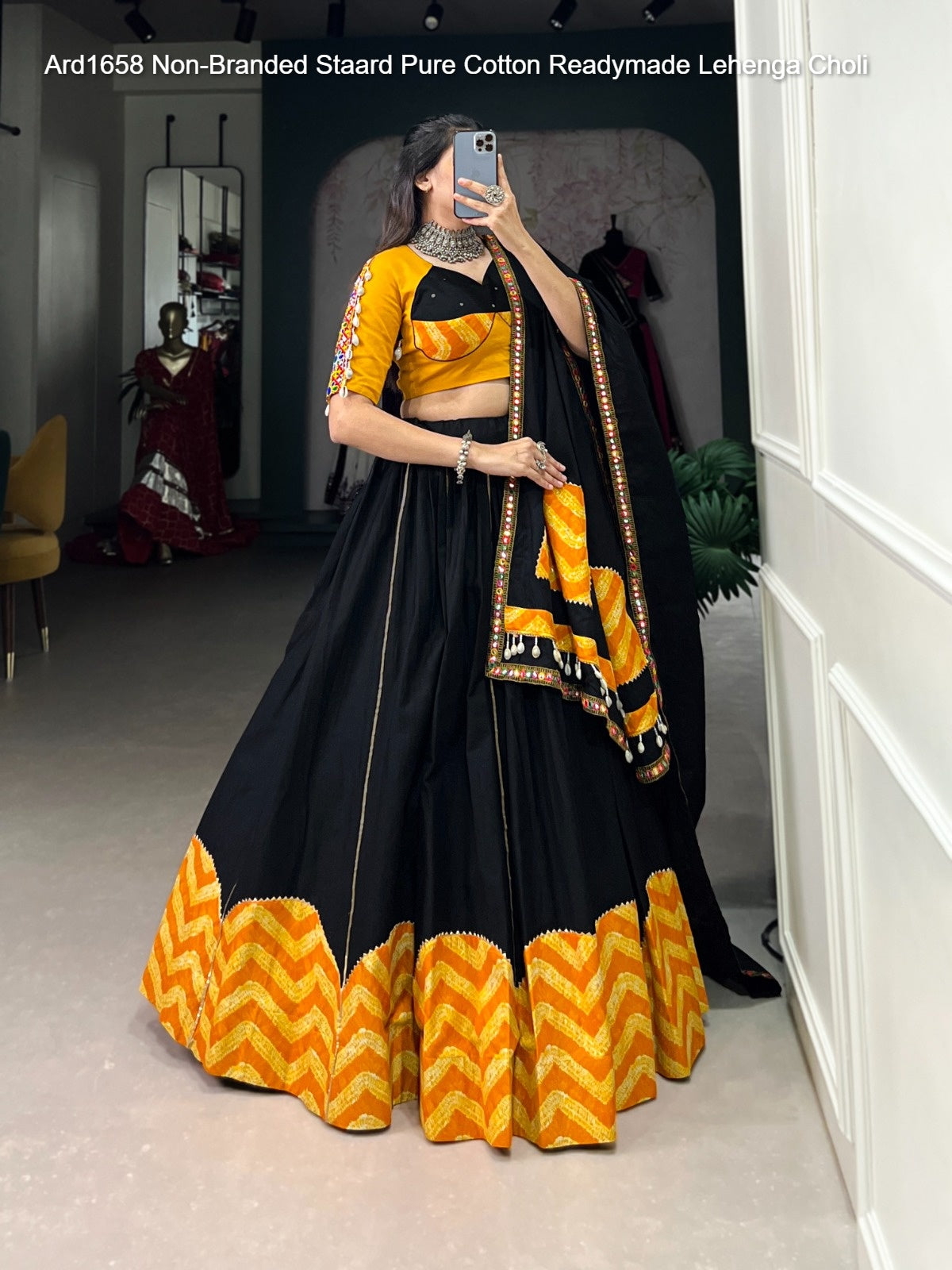Ard1658 Non-Branded Staard Pure Cotton Readymade Lehenga Choli