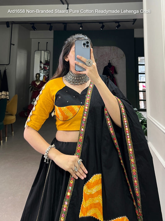 Ard1658 Non-Branded Staard Pure Cotton Readymade Lehenga Choli