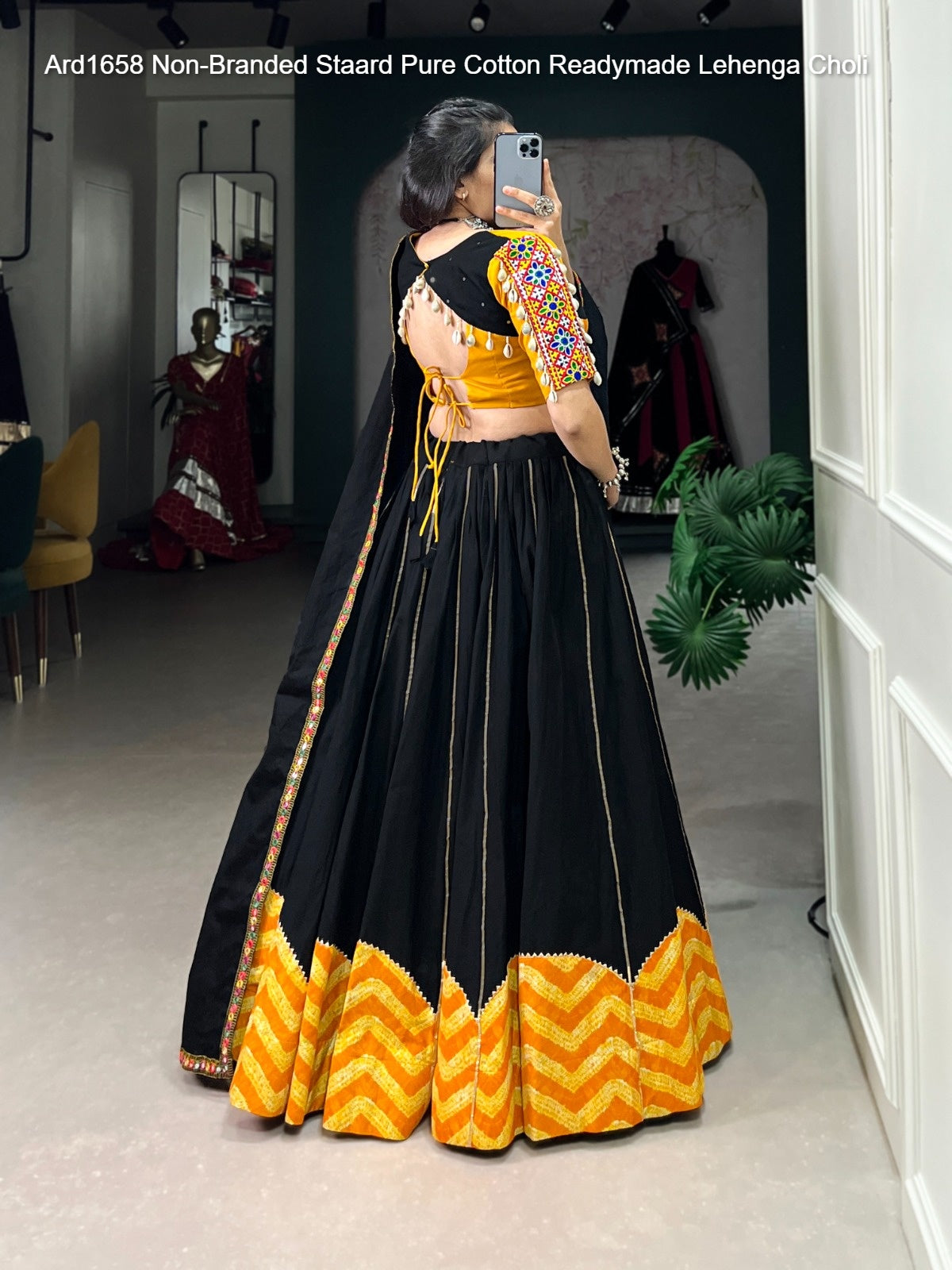 Ard1658 Non-Branded Staard Pure Cotton Readymade Lehenga Choli