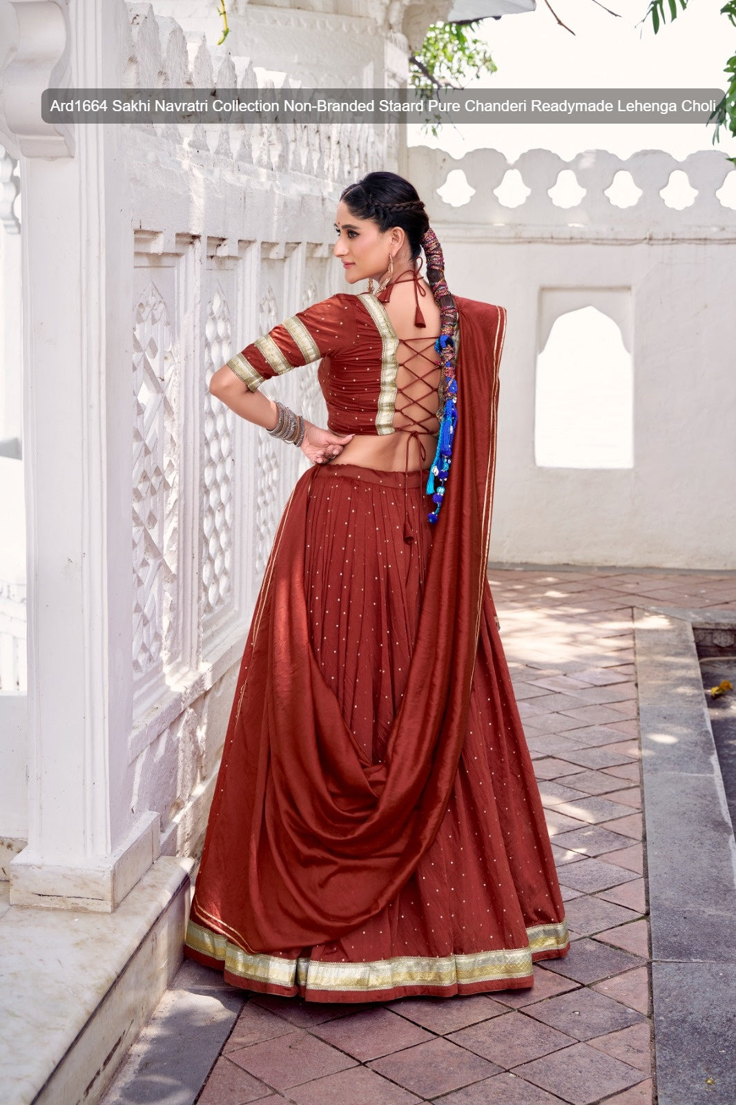 Ard1664 Sakhi Navratri Collection Non-Branded Staard Pure Chanderi Readymade Lehenga Choli