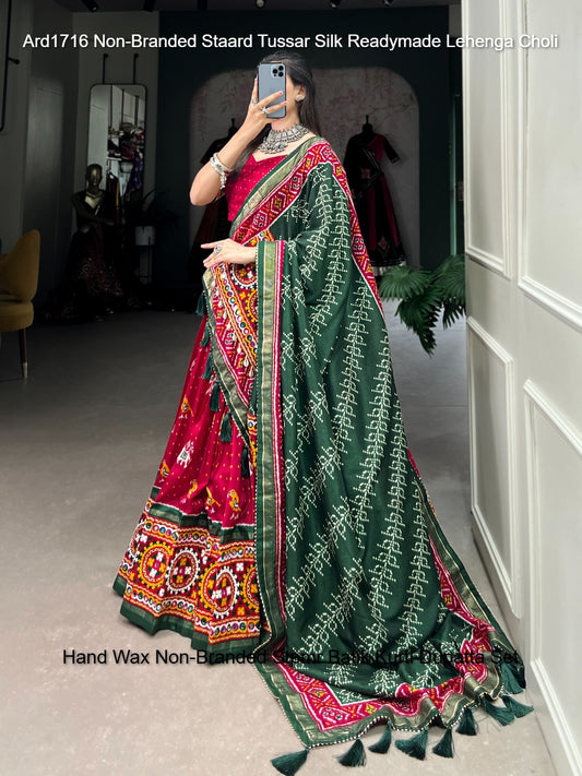 Ard1716 Non-Branded Staard Tussar Silk Readymade Lehenga Choli
