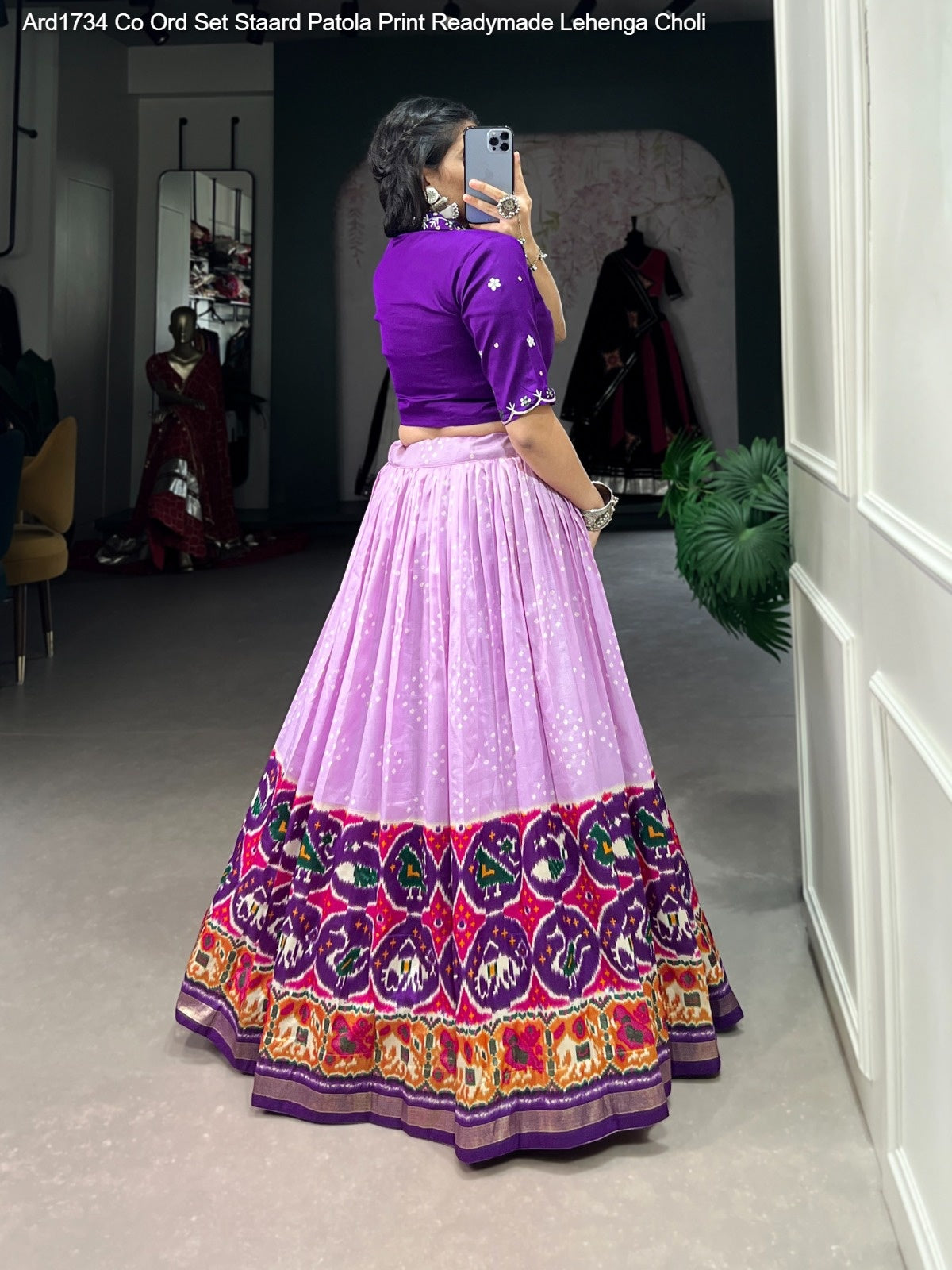 Ard1734 Co Ord Set Staard Patola Print Readymade Lehenga Choli