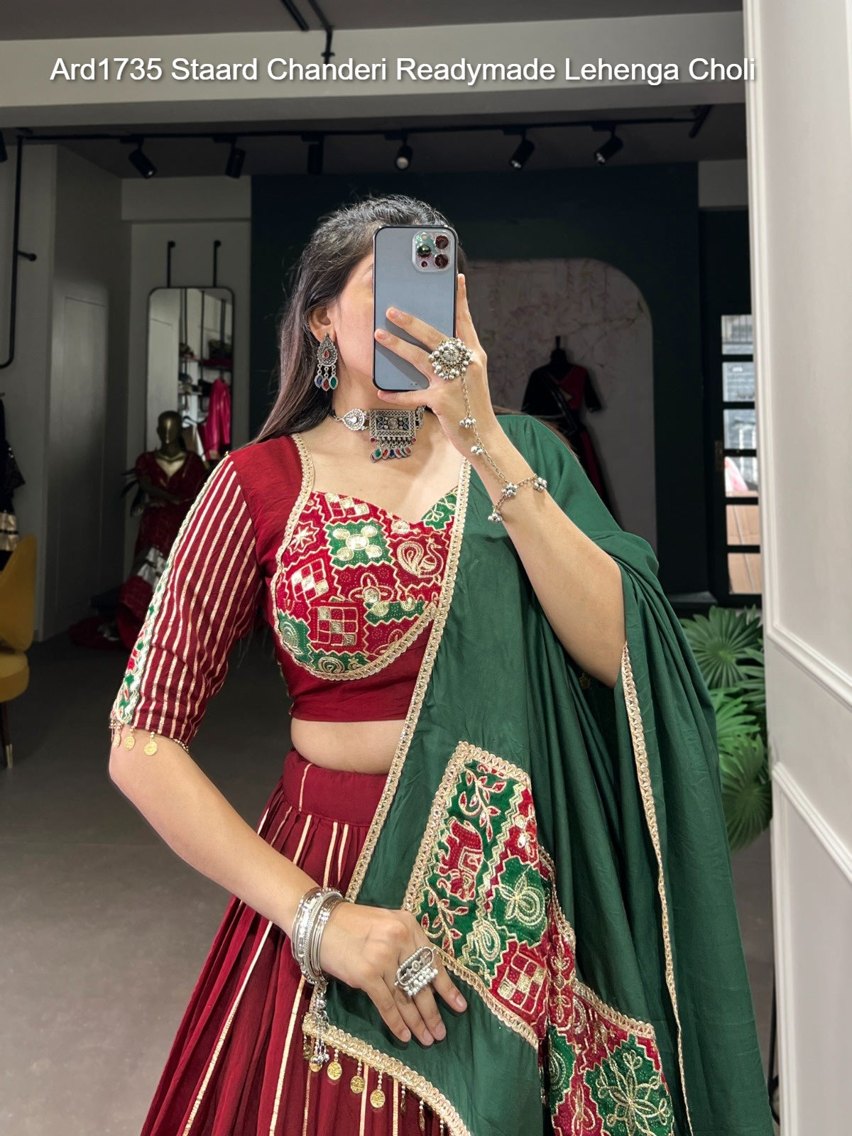 Ard1735 Staard Chanderi Readymade Lehenga Choli