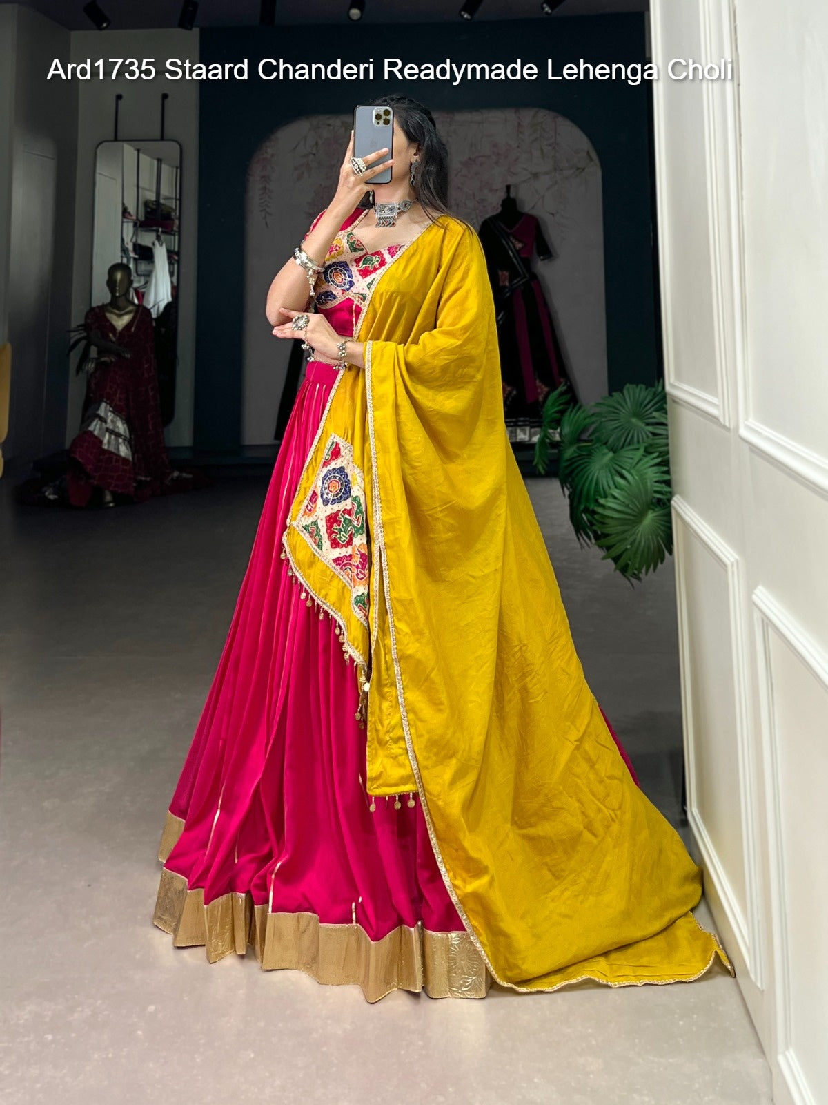 Ard1735 Staard Chanderi Readymade Lehenga Choli