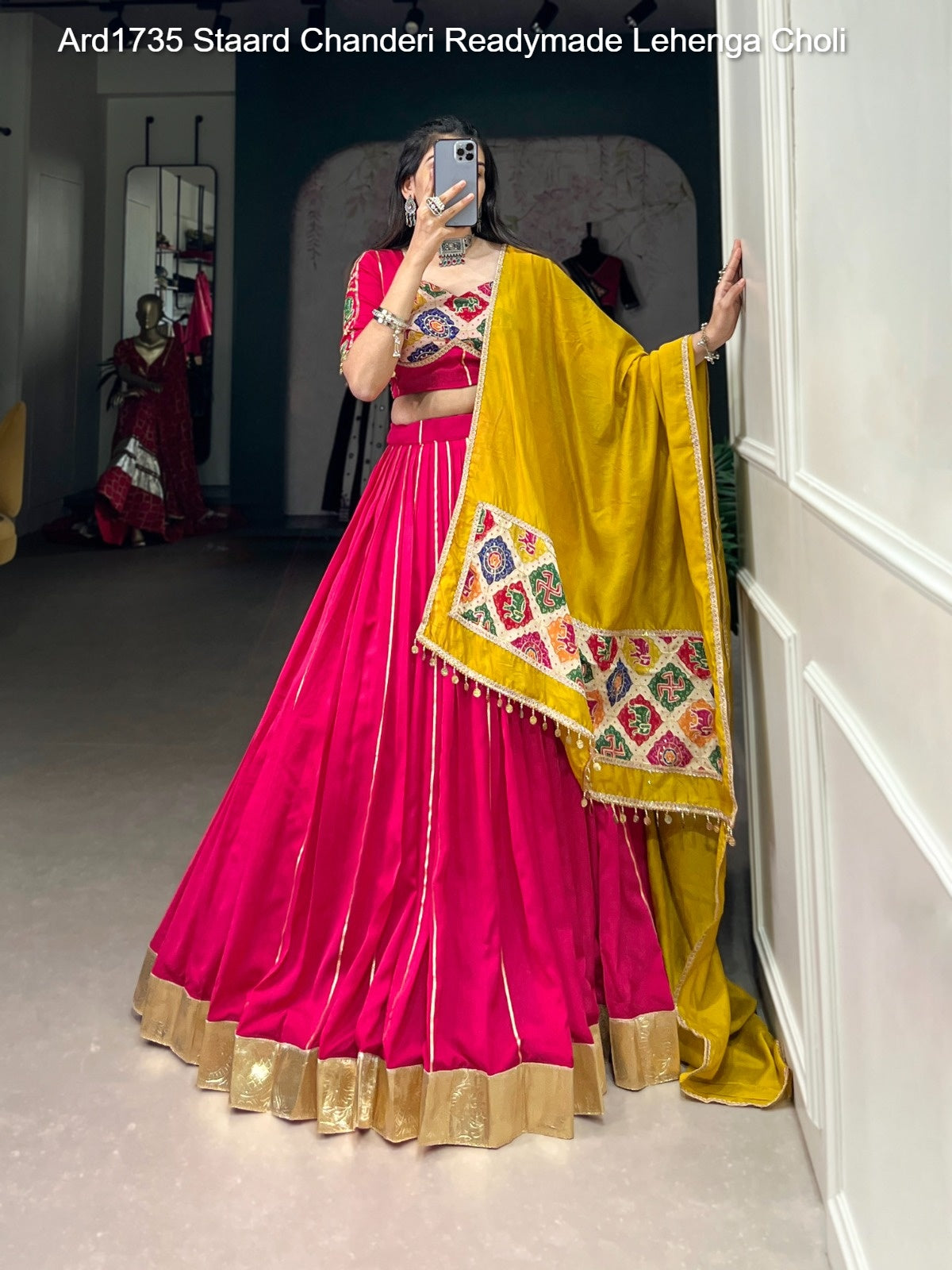 Ard1735 Staard Chanderi Readymade Lehenga Choli