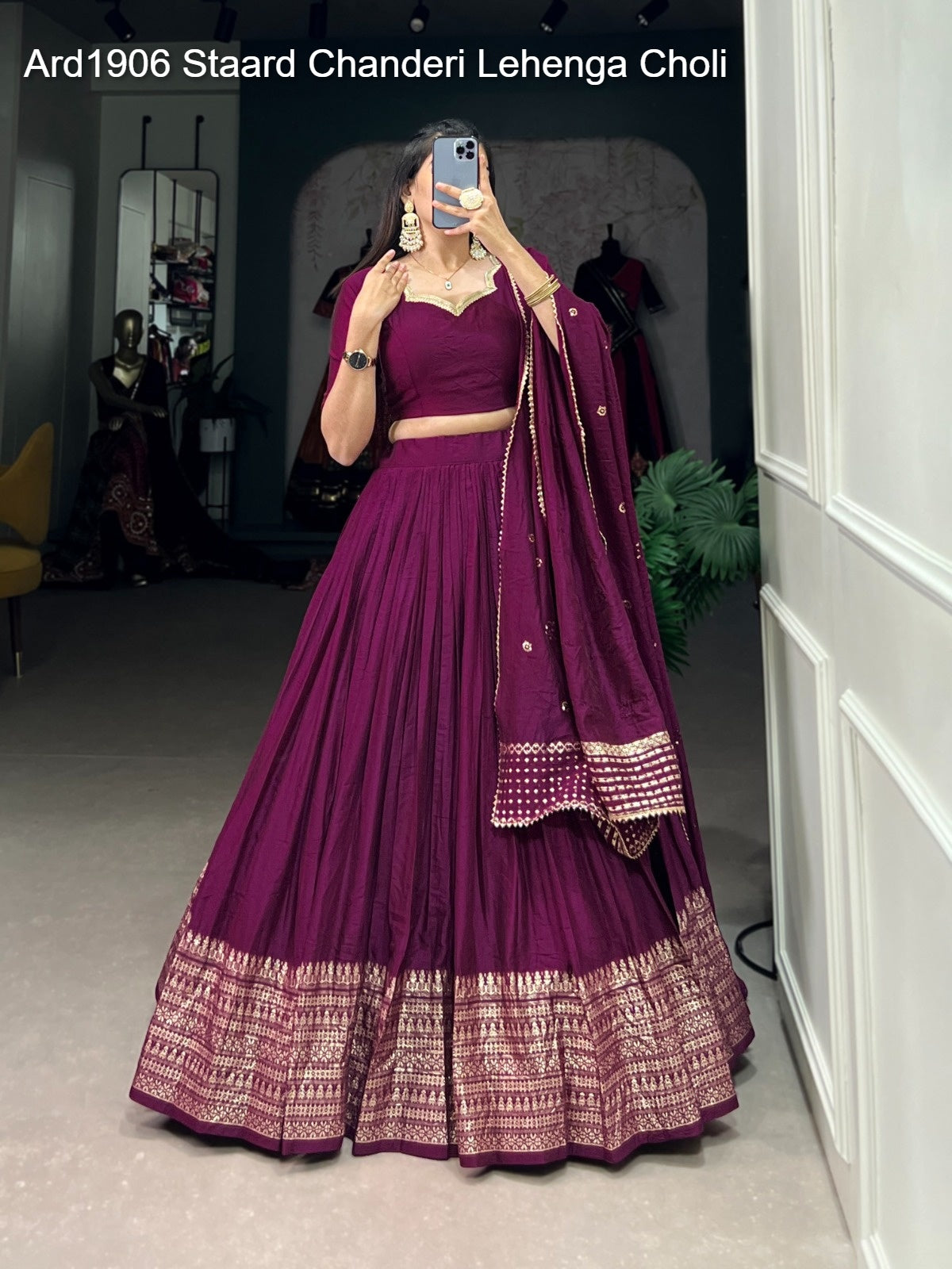 Ard1906 Staard Chanderi Lehenga Choli