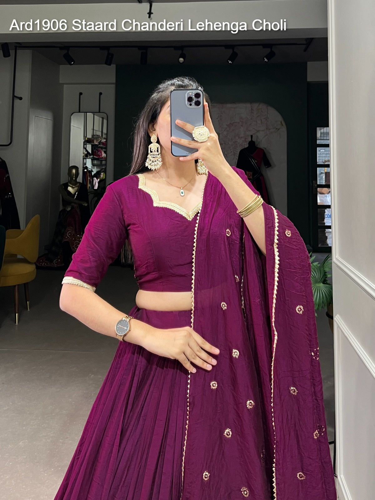 Ard1906 Staard Chanderi Lehenga Choli