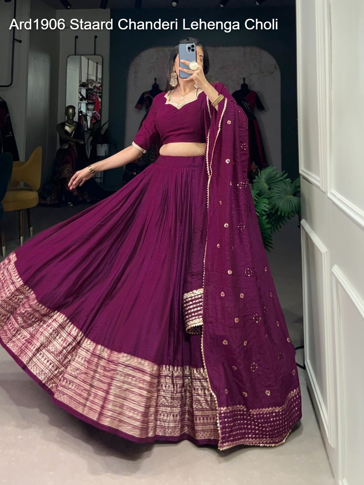 Ard1906 Staard Chanderi Lehenga Choli