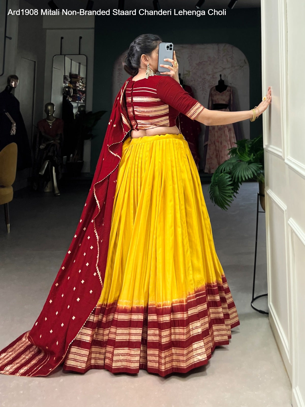 Ard1908 Mitali Non-Branded Staard Chanderi Lehenga Choli