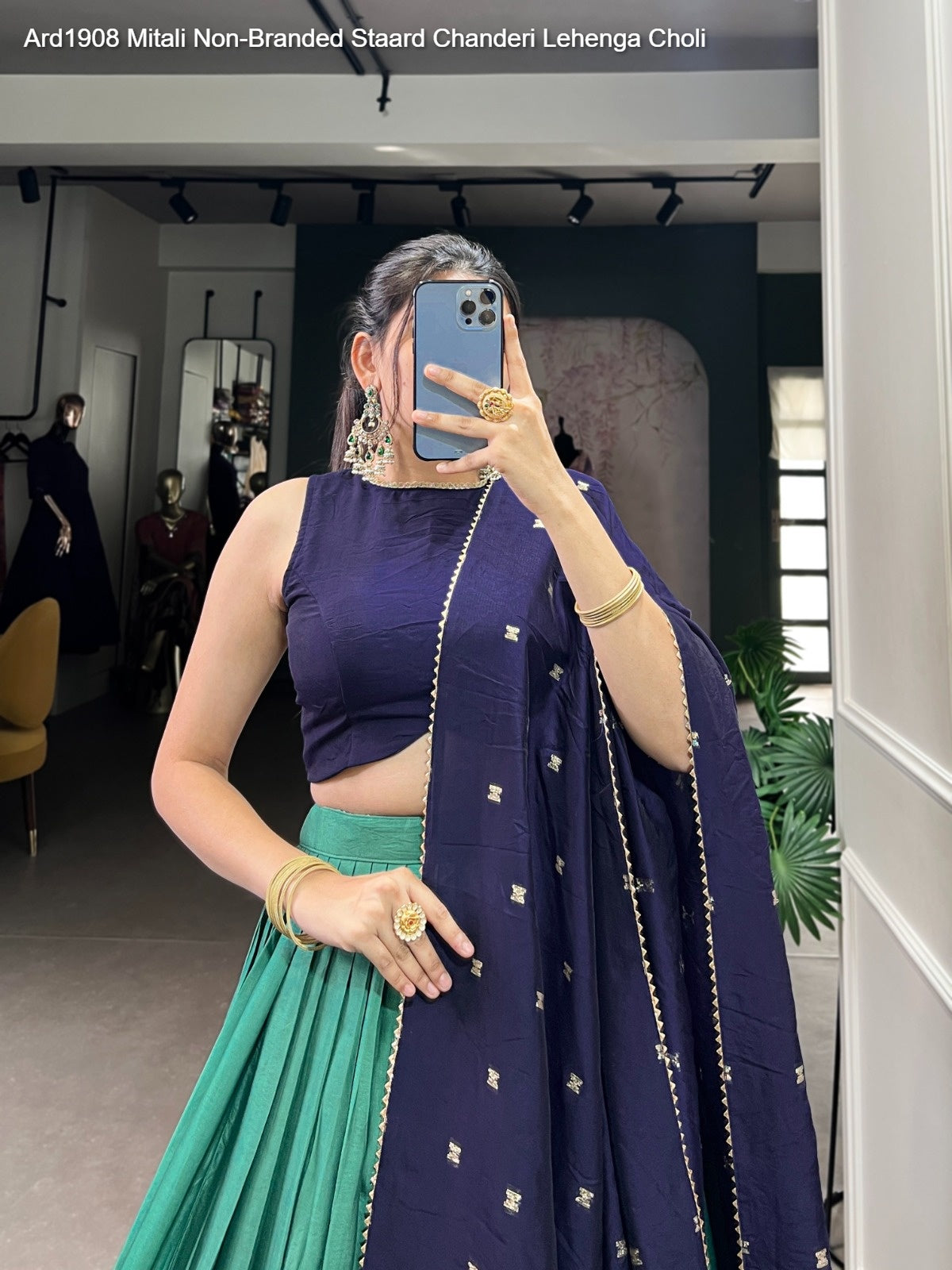 Ard1908 Mitali Non-Branded Staard Chanderi Lehenga Choli