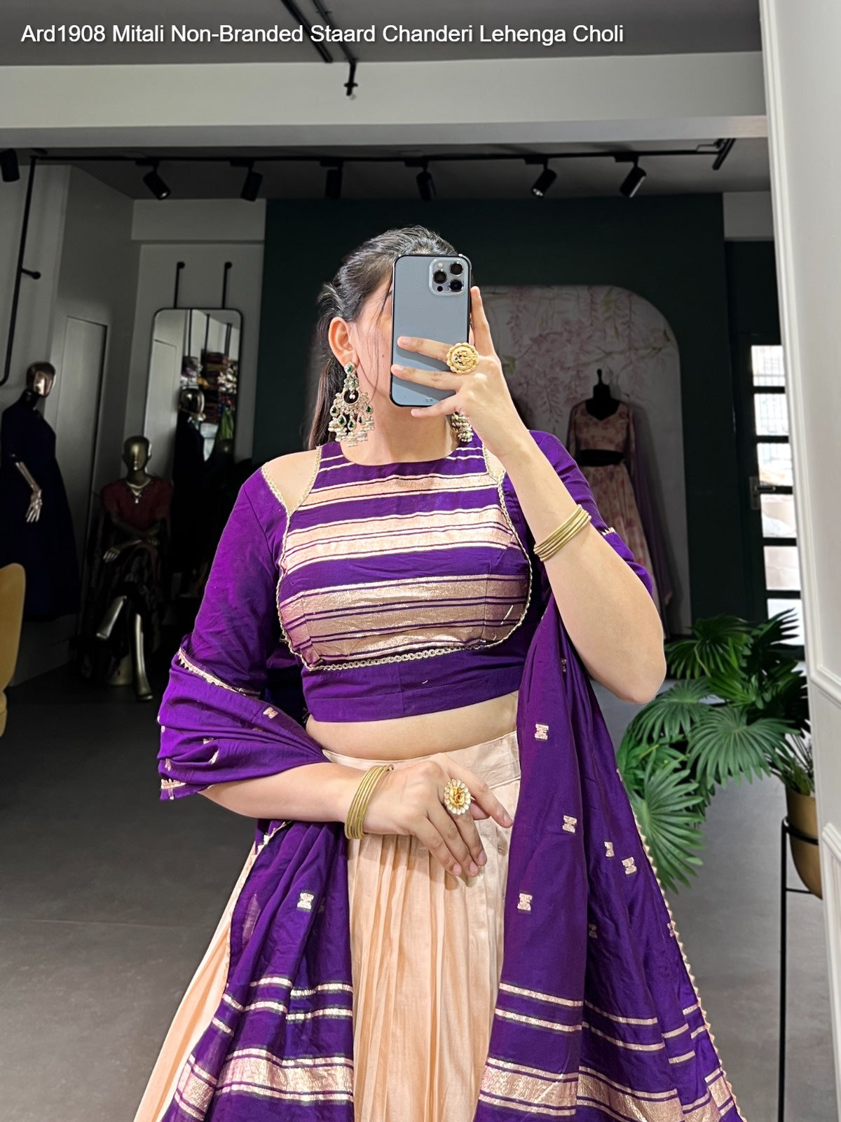 Ard1908 Mitali Non-Branded Staard Chanderi Lehenga Choli