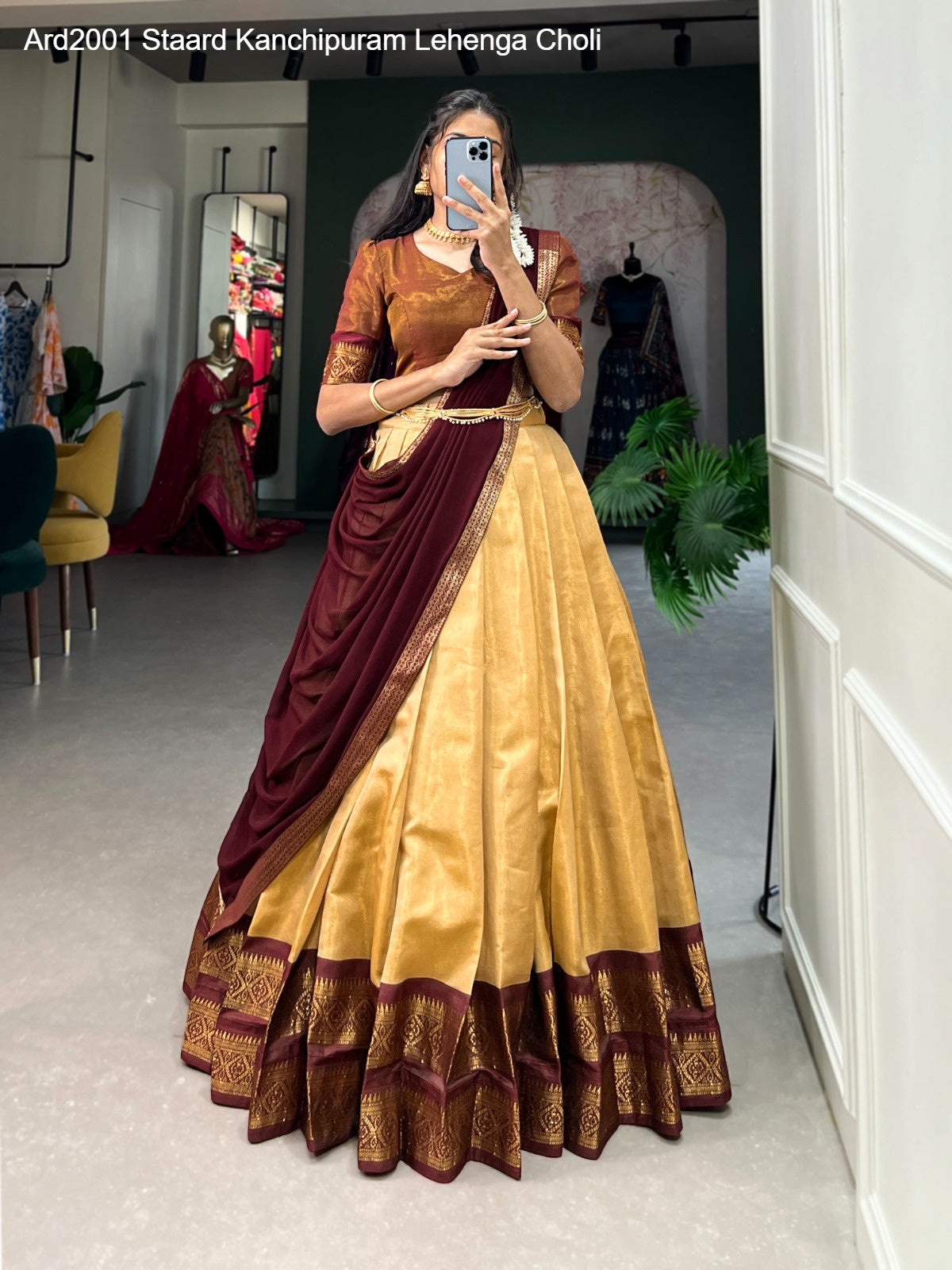 Ard2001 Staard Kanchipuram Lehenga Choli