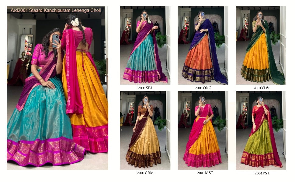 Ard2001 Staard Kanchipuram Lehenga Choli