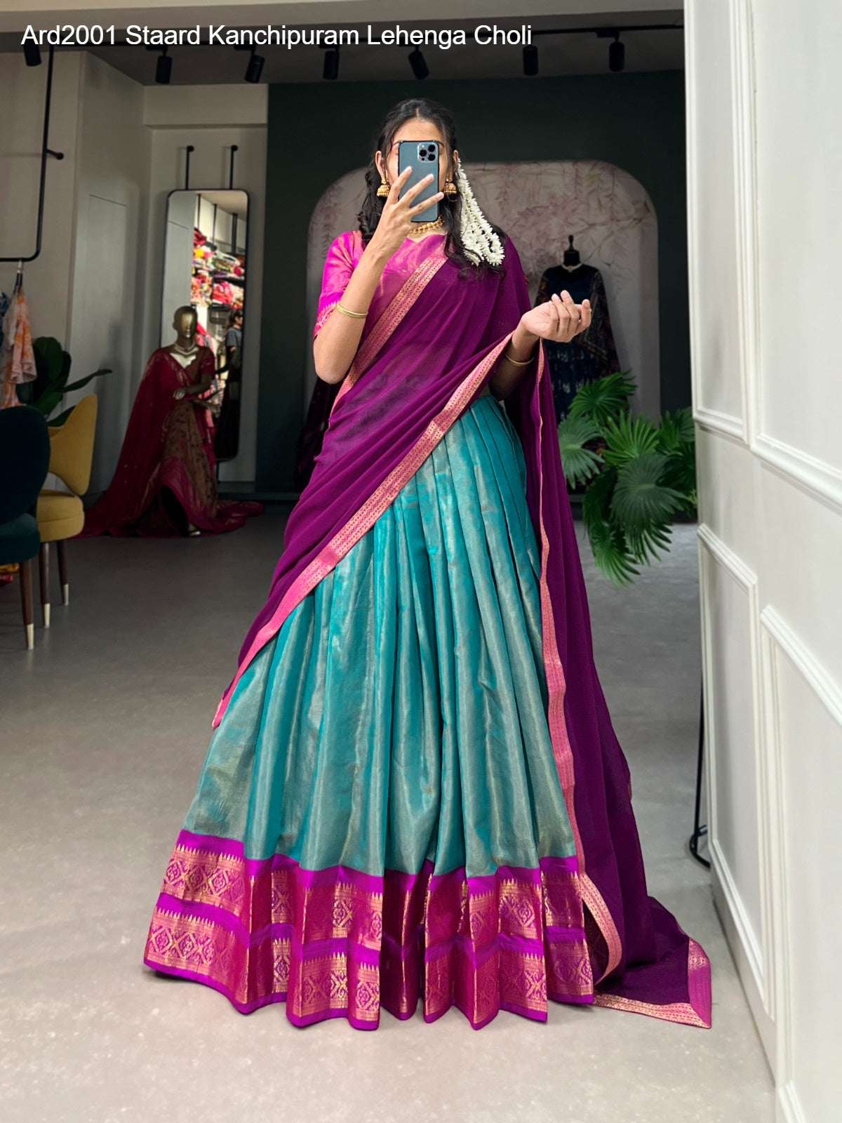Ard2001 Staard Kanchipuram Lehenga Choli