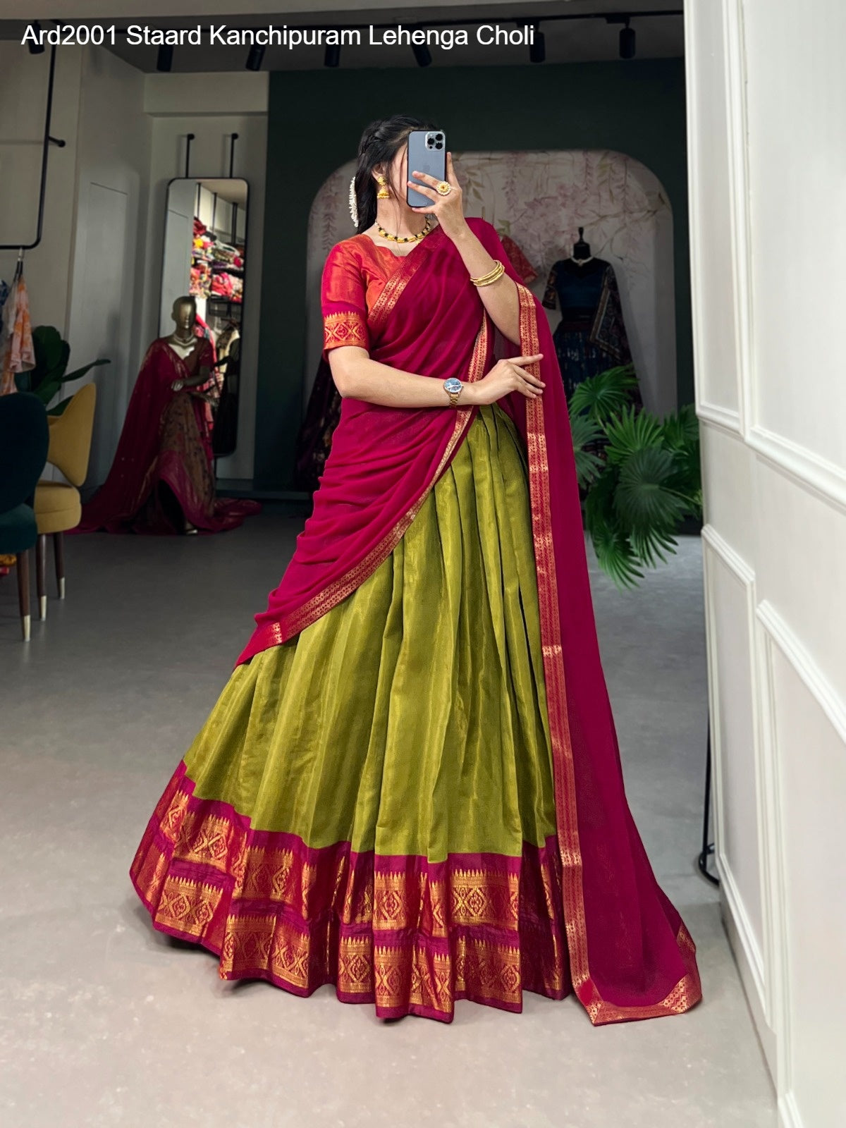 Ard2001 Staard Kanchipuram Lehenga Choli