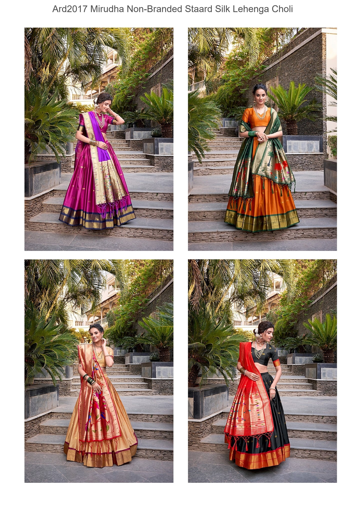 Ard2017 Mirudha Non-Branded Staard Silk Lehenga Choli