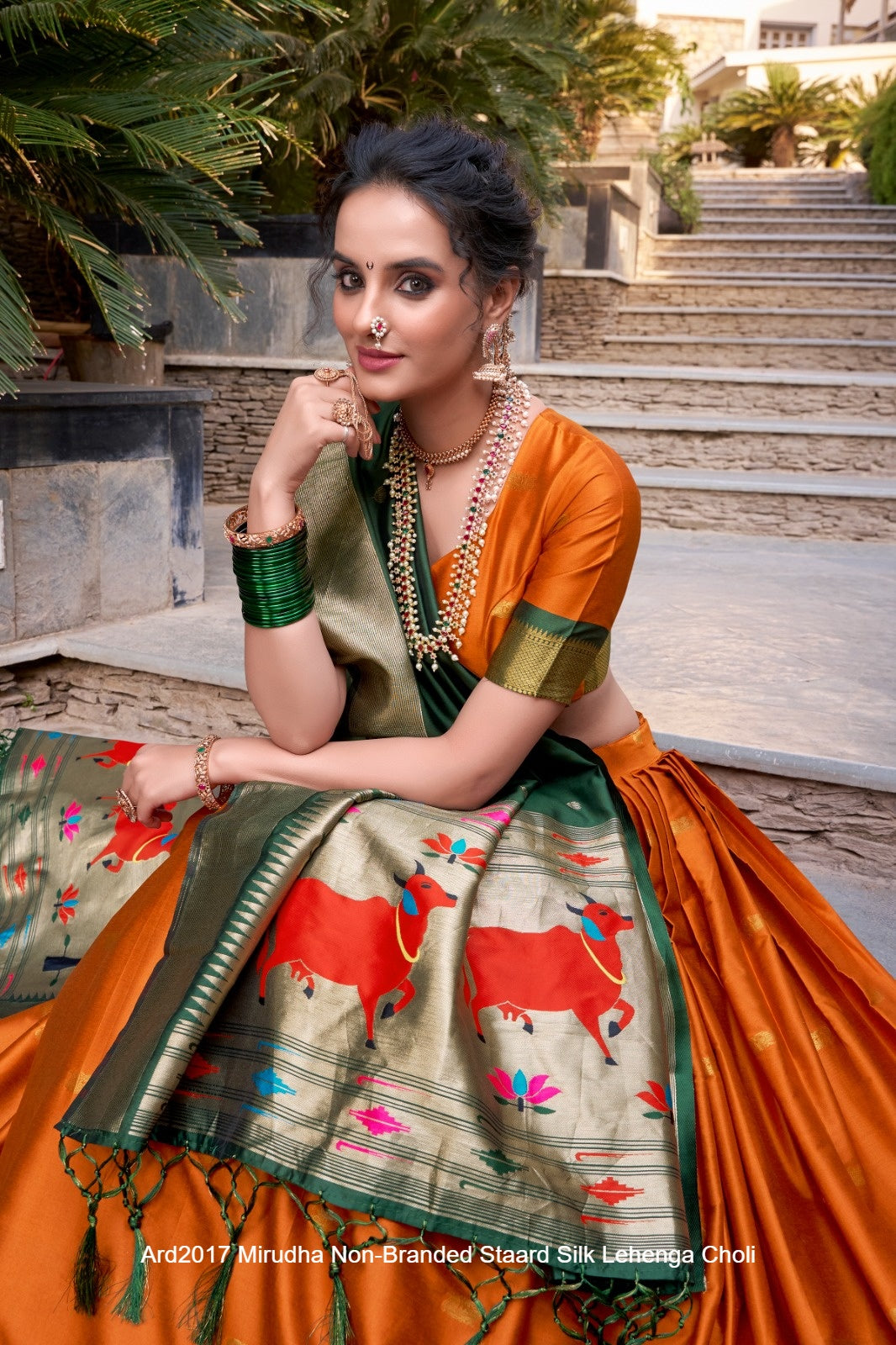 Ard2017 Mirudha Non-Branded Staard Silk Lehenga Choli