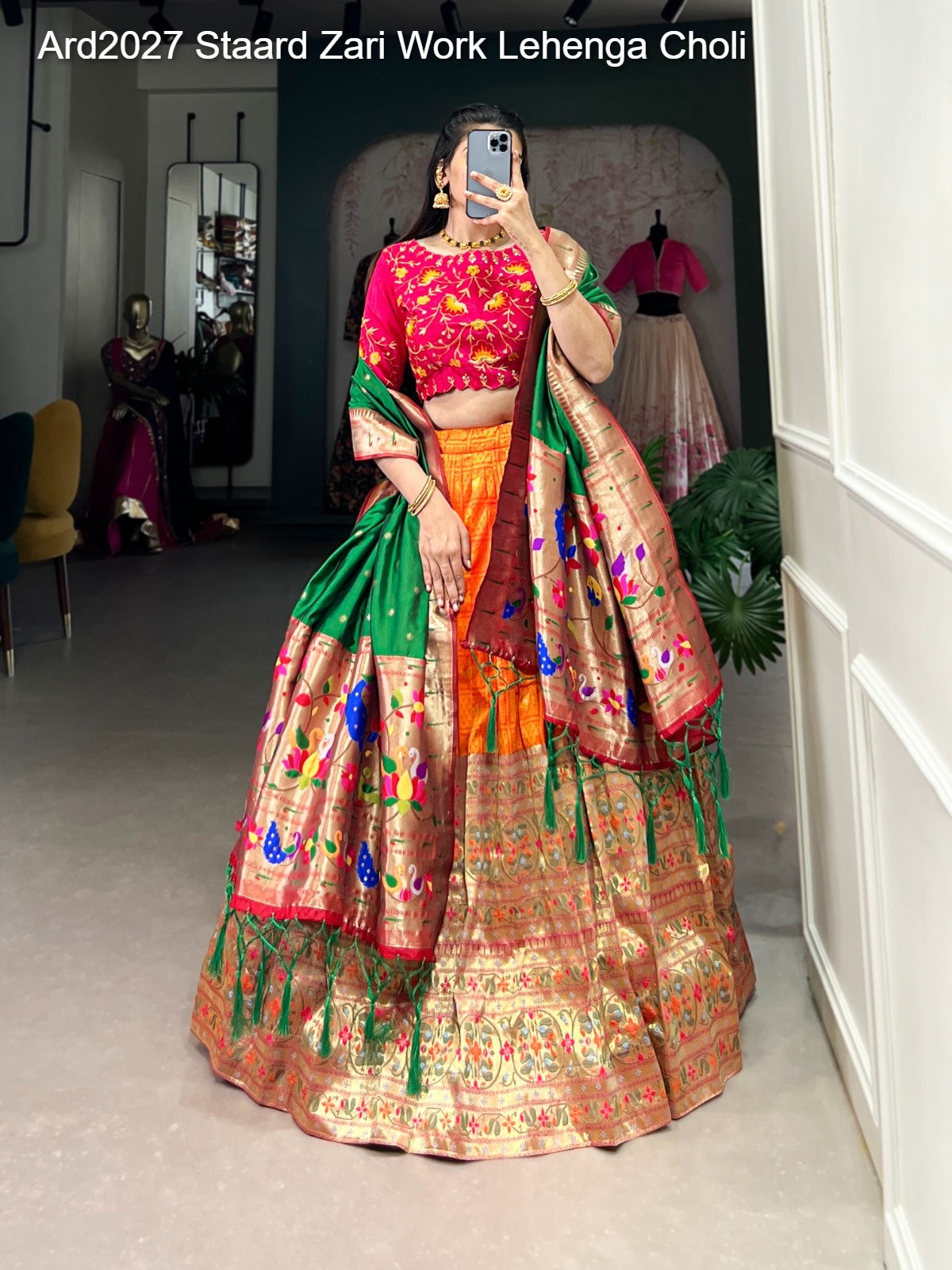 Ard2027 Staard Zari Work Lehenga Choli