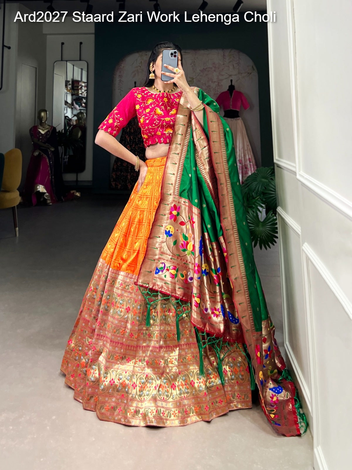 Ard2027 Staard Zari Work Lehenga Choli
