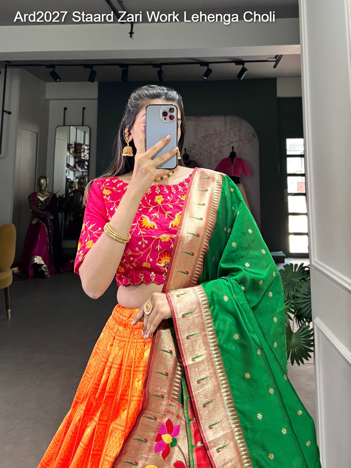 Ard2027 Staard Zari Work Lehenga Choli