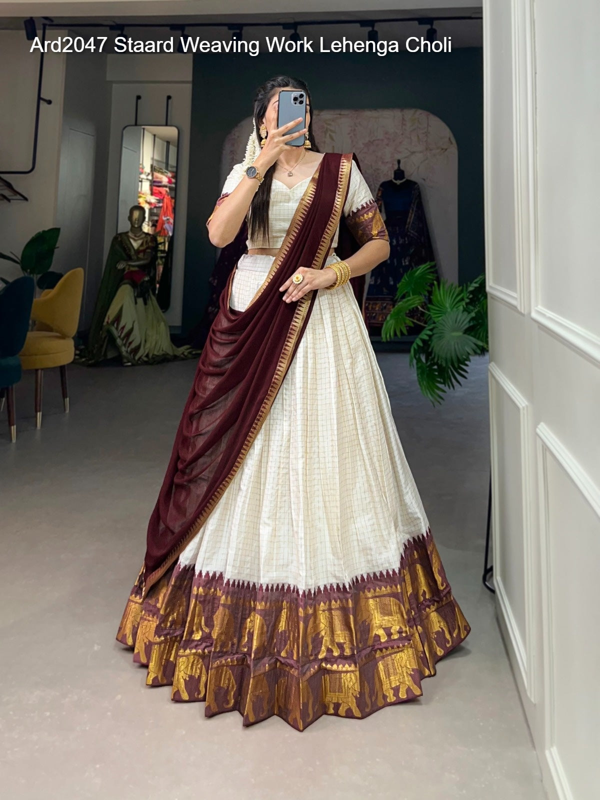 Ard2047 Staard Weaving Work Lehenga Choli