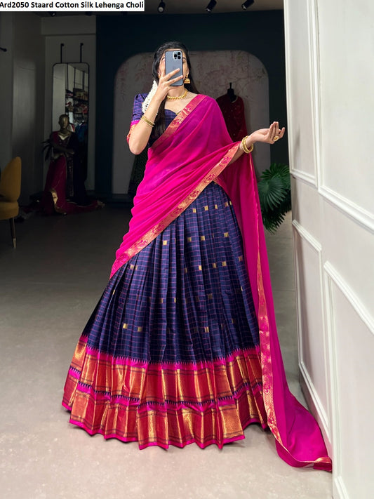 Ard2050 Staard Cotton Silk Lehenga Choli