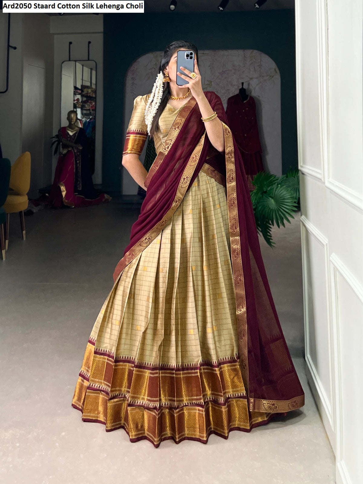 Ard2050 Staard Cotton Silk Lehenga Choli