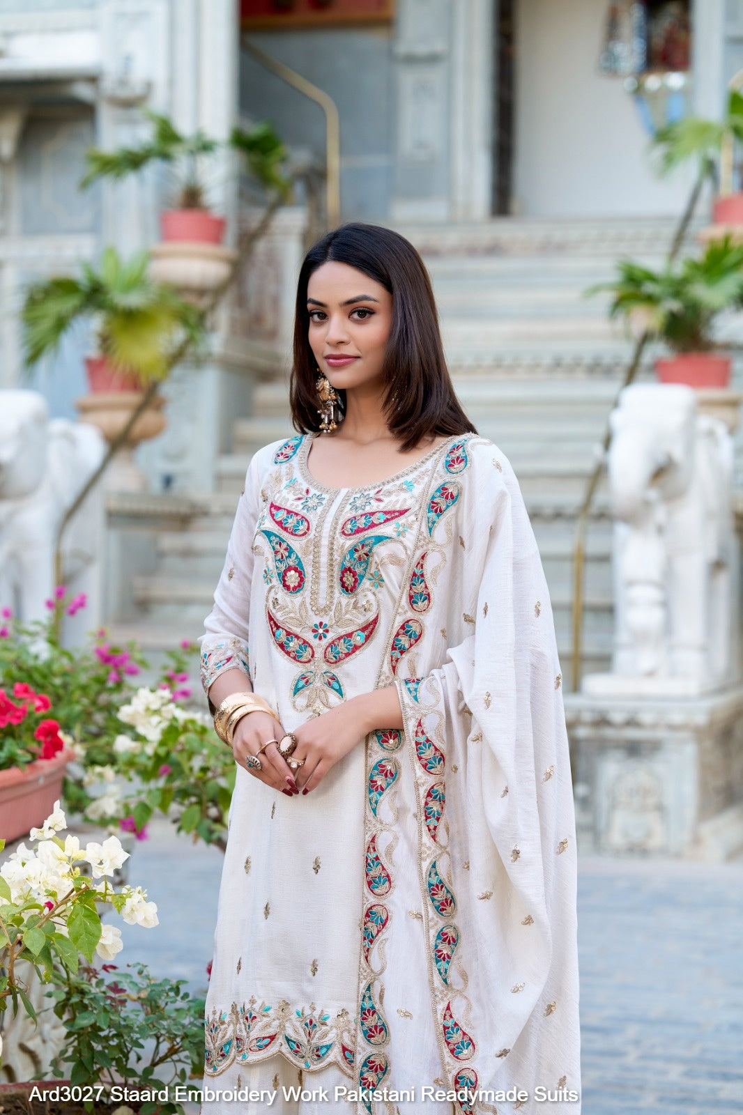Ard3027 Staard Embroidery Work Pakistani Readymade Suits